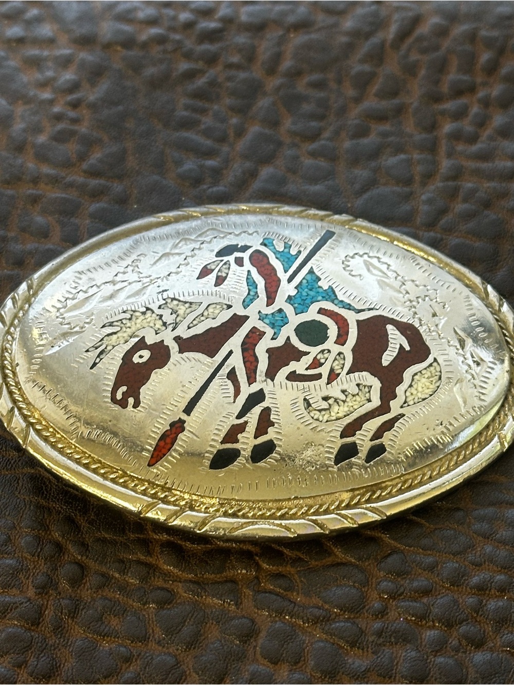 Vintage “ End of the Trail” Belt Buckle